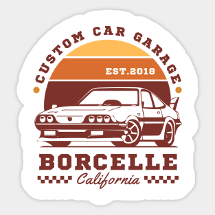 Custom car garage Sticker